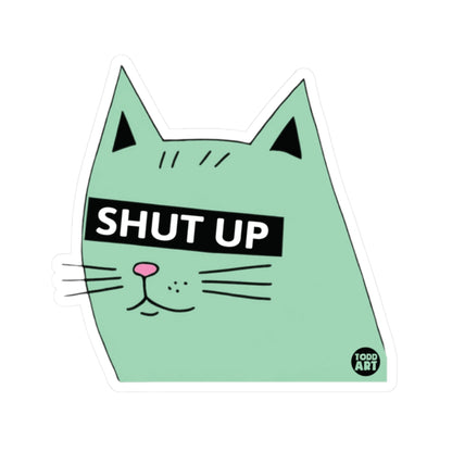 Quiet CatTodd Art Sticker