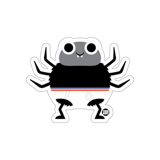 Cute Cartoon Spider with Eight Legs Sticker