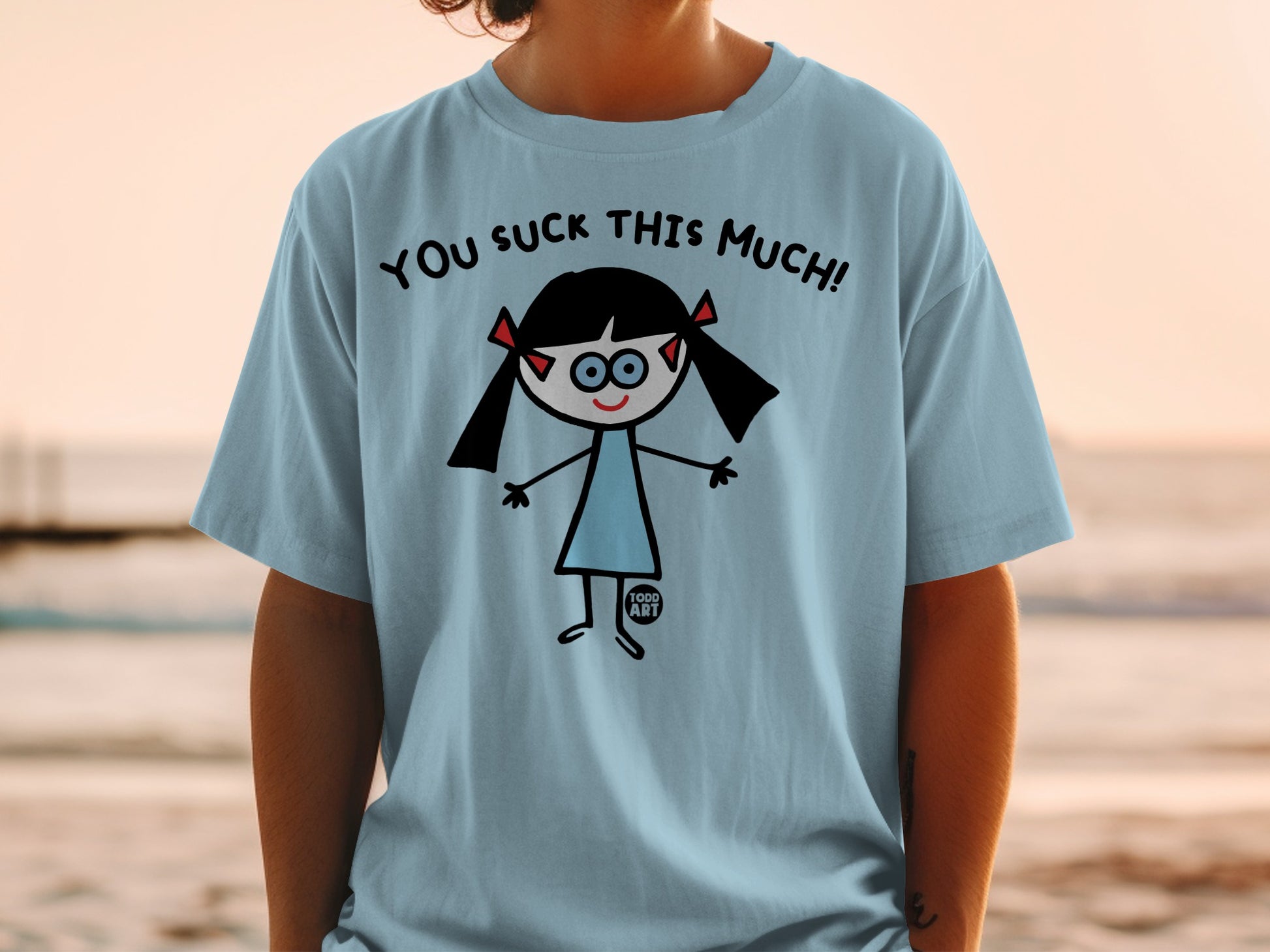 You Suck This Much Funny Graphic Tee