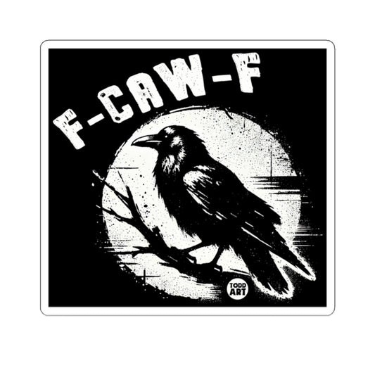 F-CAW-F Raven Moon Grunge Black White 