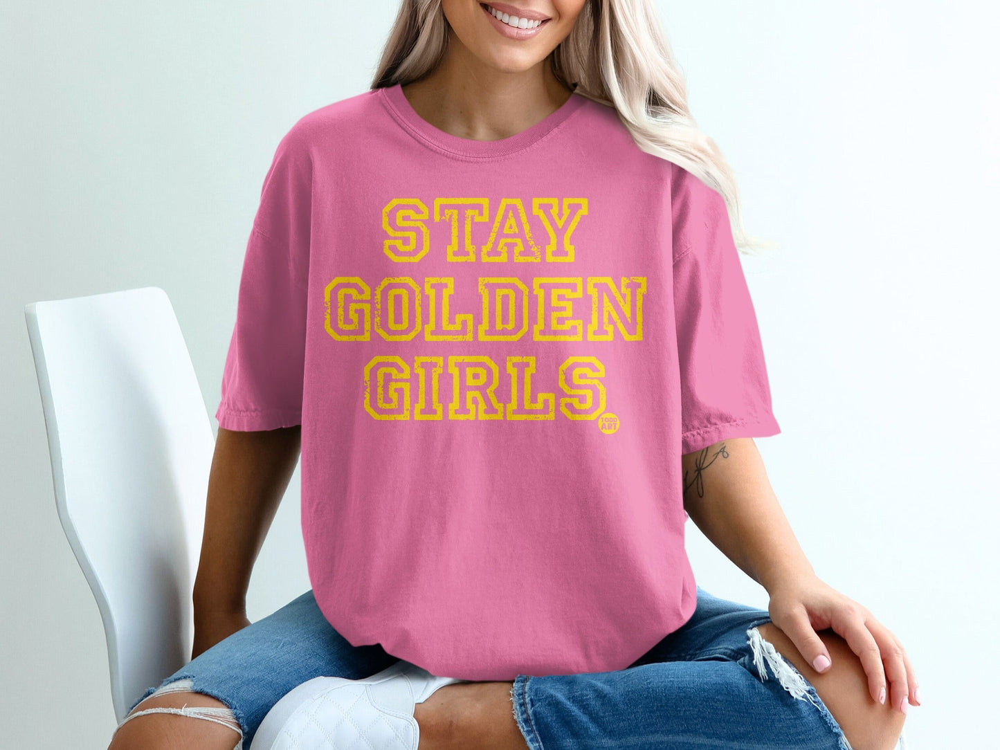 Stay Golden Girls Graphic Unisex Loose Fit Tee