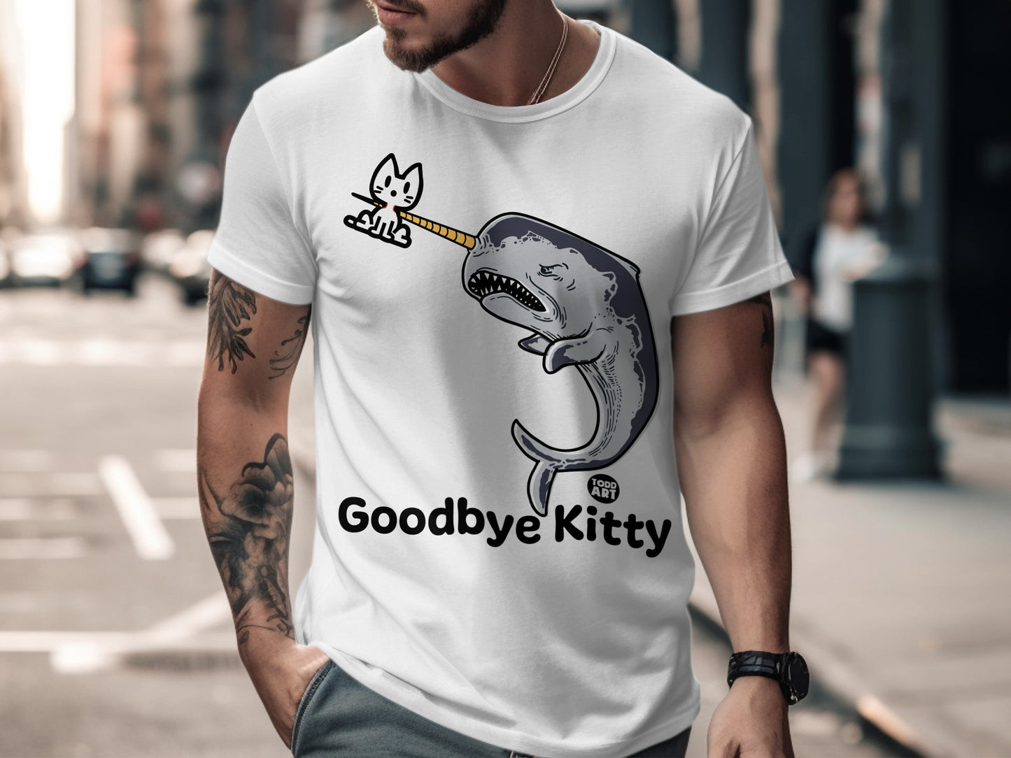 Goodbye Kitty Graphic Tee Shirt Streetwear Style