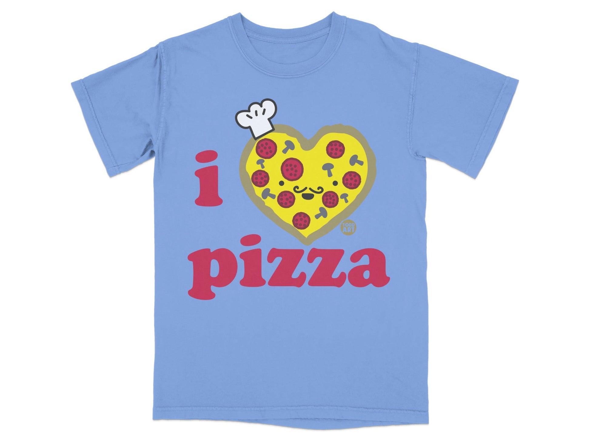 I Love Pizza Cute Heart Design T-shirt