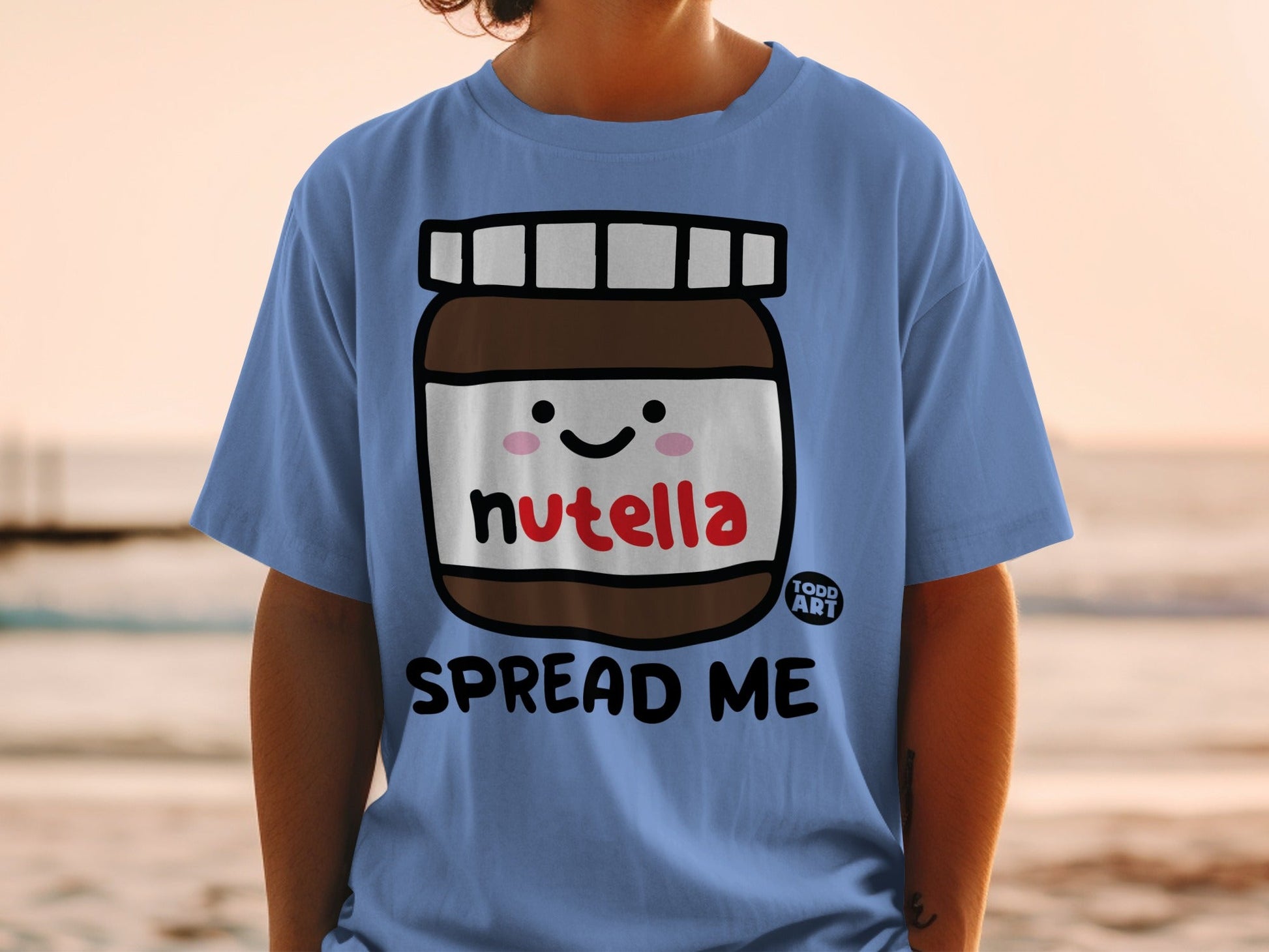 Fun Nutella Spread Me Graphic Toddler T-Shirt