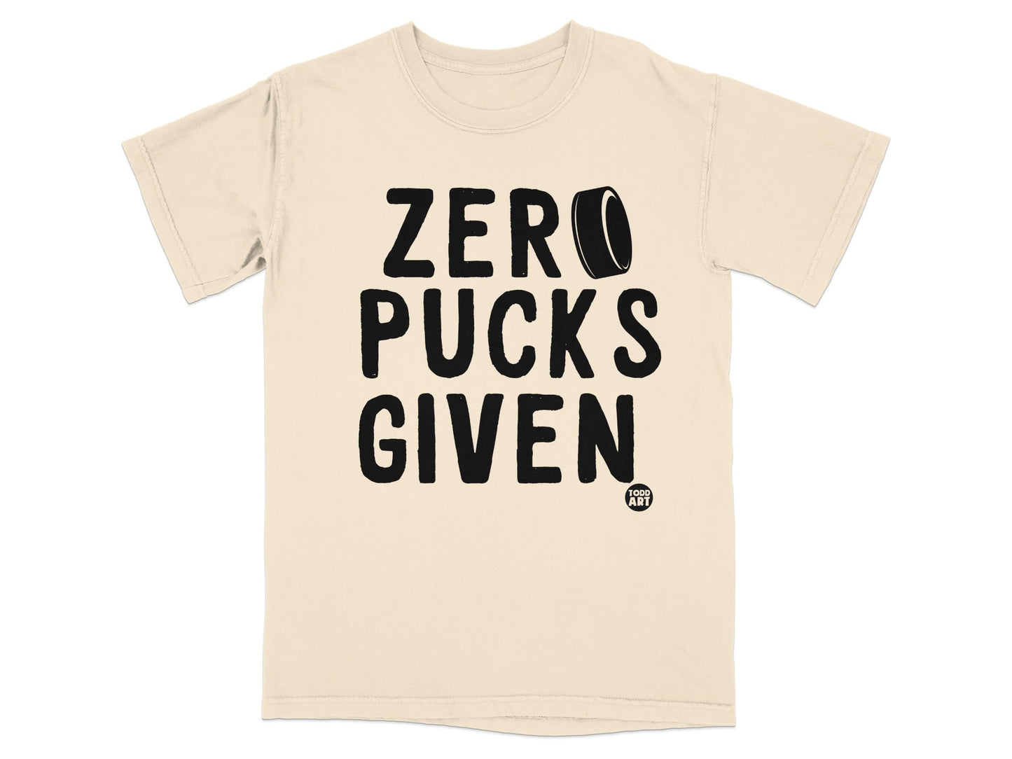 Zero Pucks Given T-Shirts, Funny Hockey Fan Tee, Sarcastic Ice Hockey Apparel, Game Day Shirt, Goalie Player Coach Gift, Humorous Puck