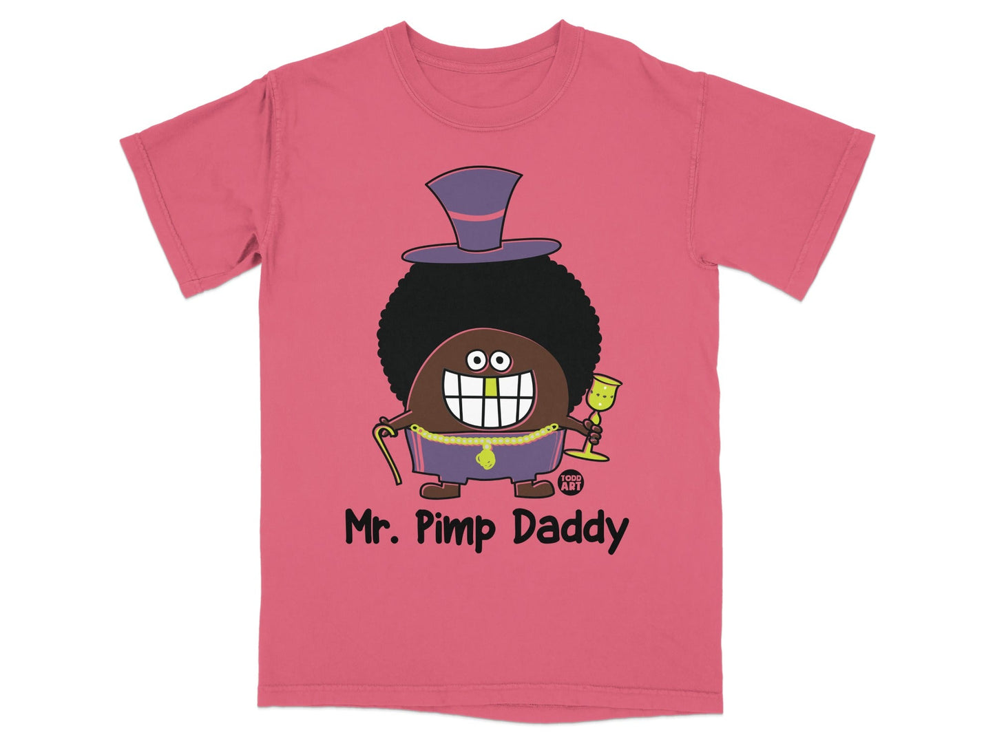 Mr. Pimp Daddy Cartoon Character T-Shirt