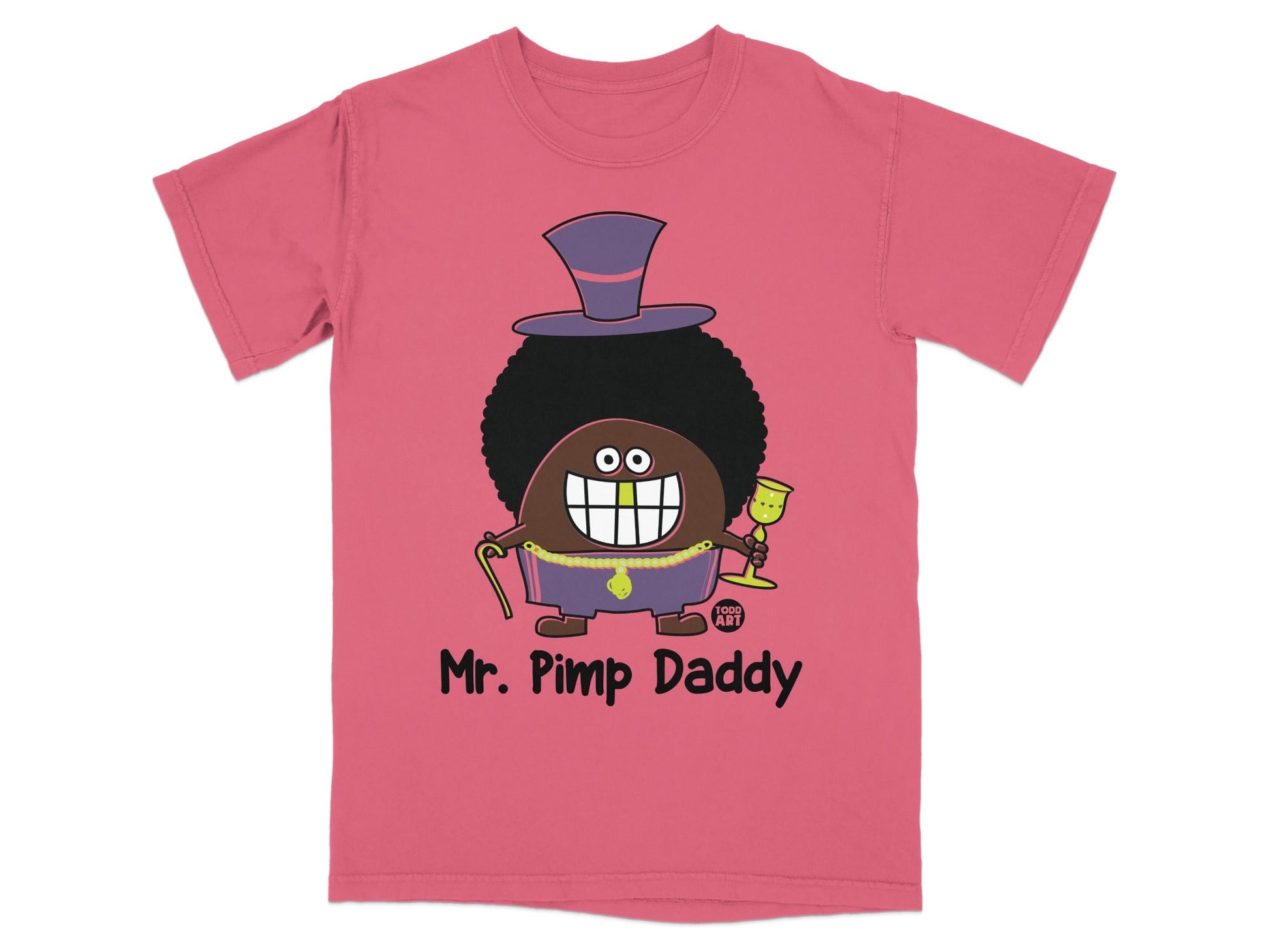 Mr. Pimp Daddy Cartoon Character T-Shirt