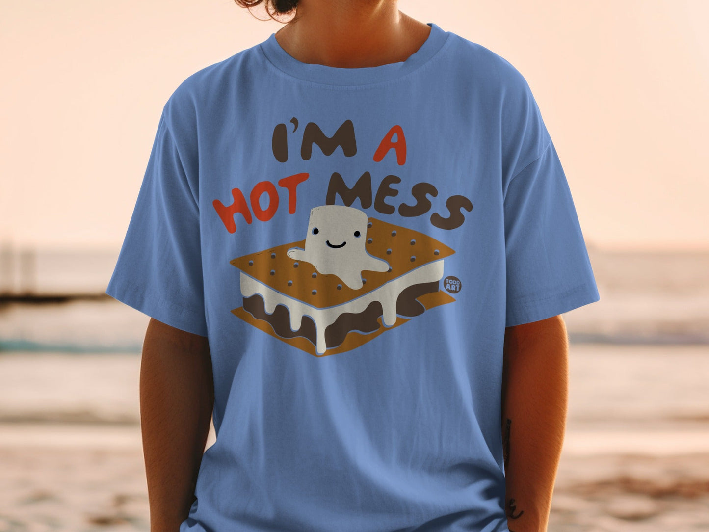 I'm A Hot Mess S'mores Graphic Tee Shirt