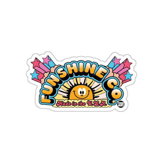 Funshine Co. Made in the U.S.A. Sticker for Fun Products