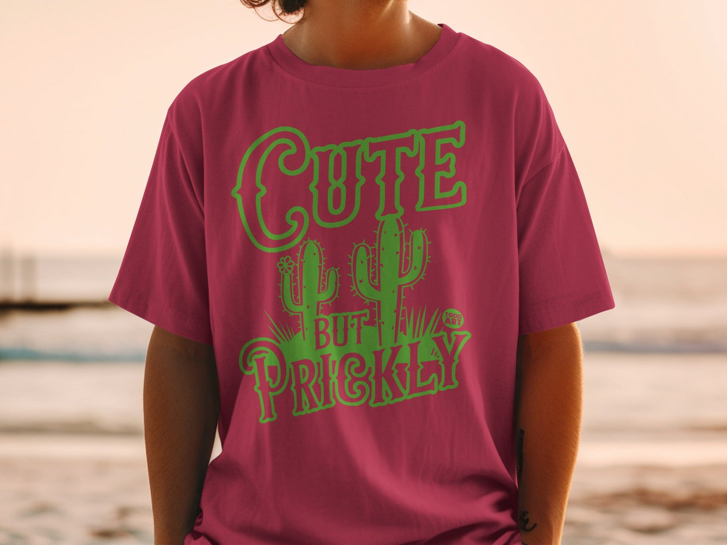 Cute But Prickly Cactus Graphic T-Shirt
