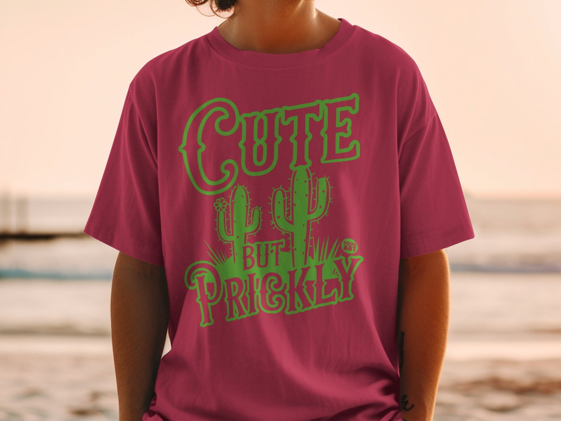 Cute But Prickly Cactus Graphic T-Shirt