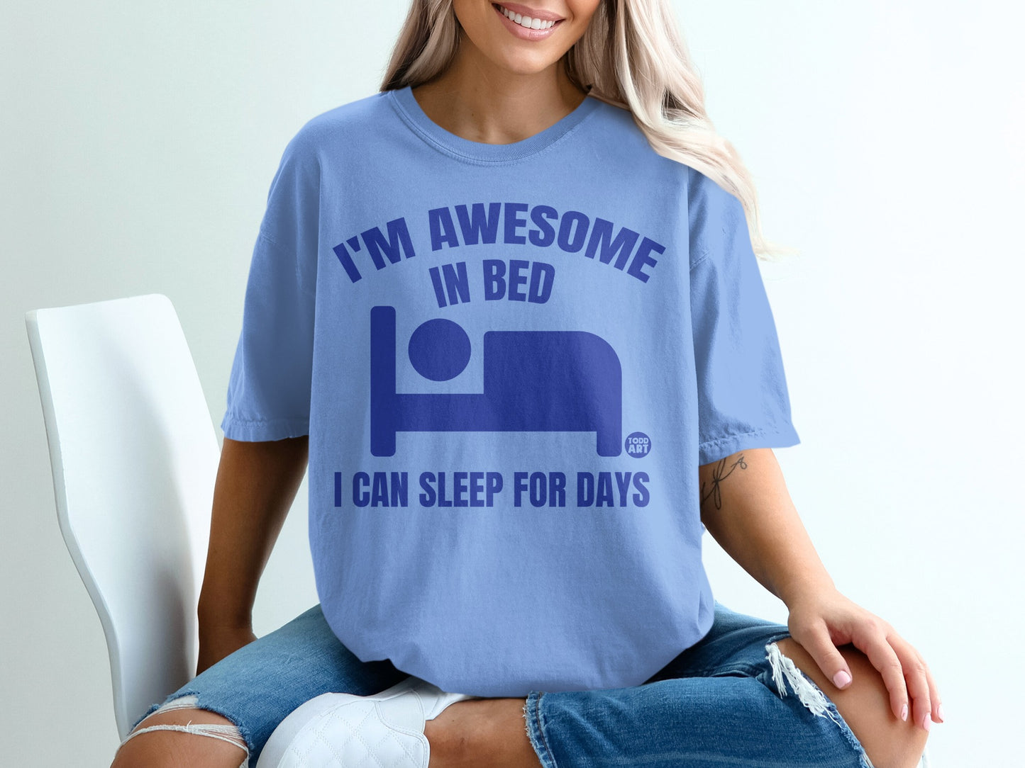 I'M AWESOME IN BED I CAN SLEEP FOR DAYS product type