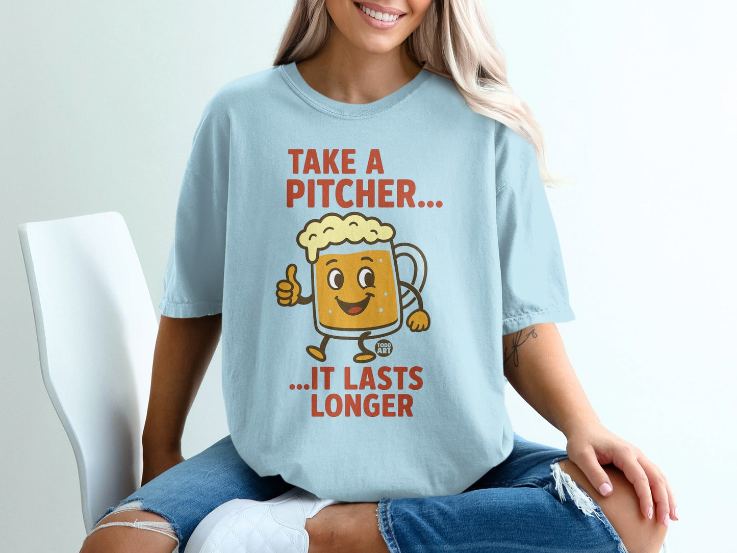 Take a Pitcher It Lasts Longer Graphic T-Shirt