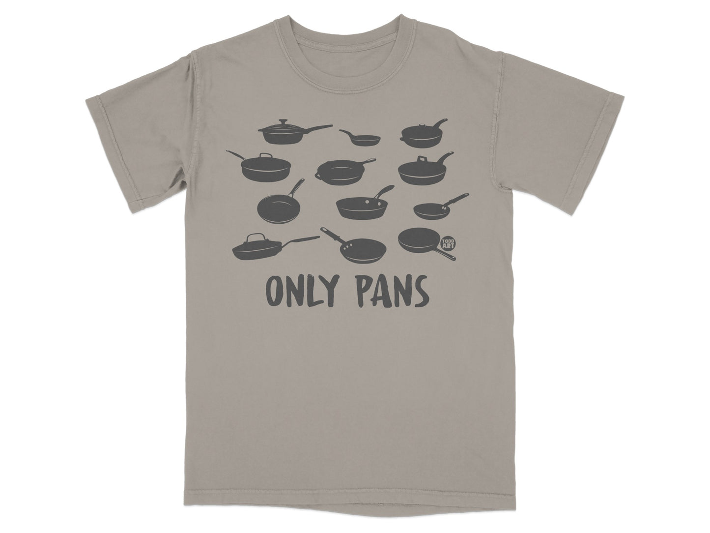 ONLY PANS Funny Cooking Chef Kitchen Graphic T-Shirt