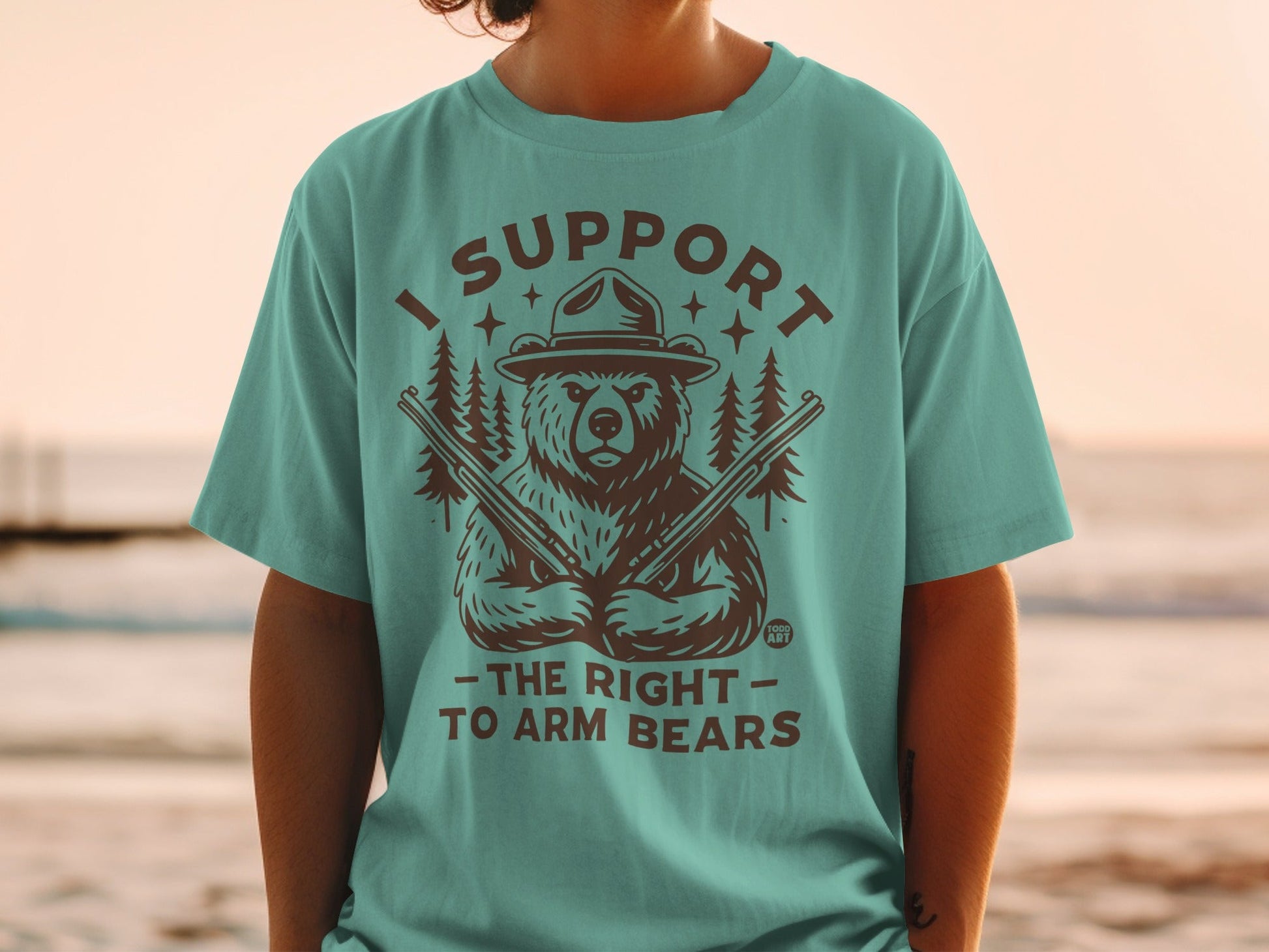 I Support the Right to Arm Bears Graphic T-Shirt