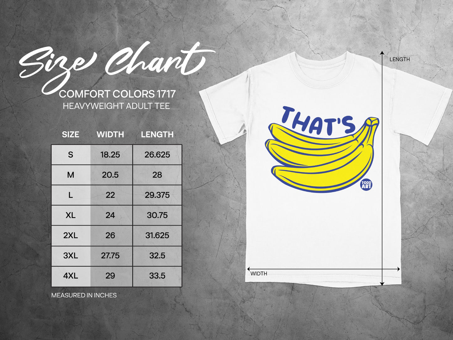 That's Bananas Comfort Colors 1717 Shirt product type
