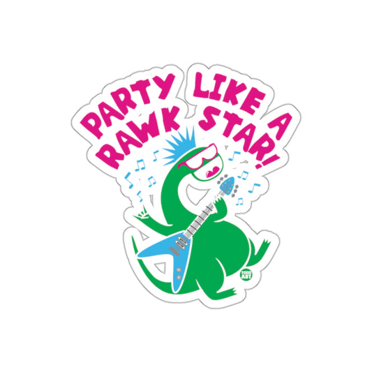 Party Like a Rawk Star Dinosaur Sticker product
