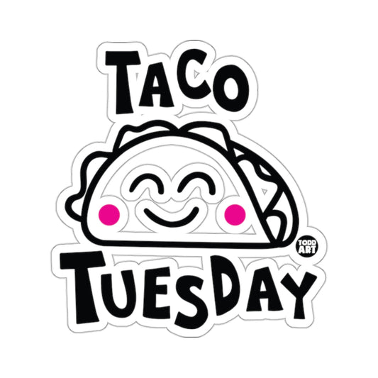Taco Tuesday Happy Smiling Cartoon Taco Todd Art 