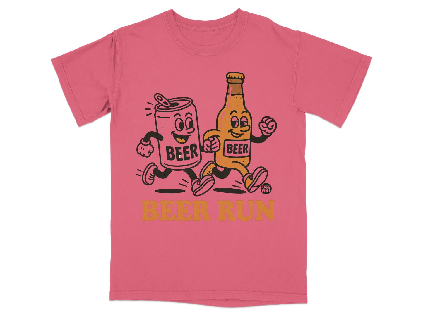 Beer Run Fun Graphic Tee for Beer Lovers