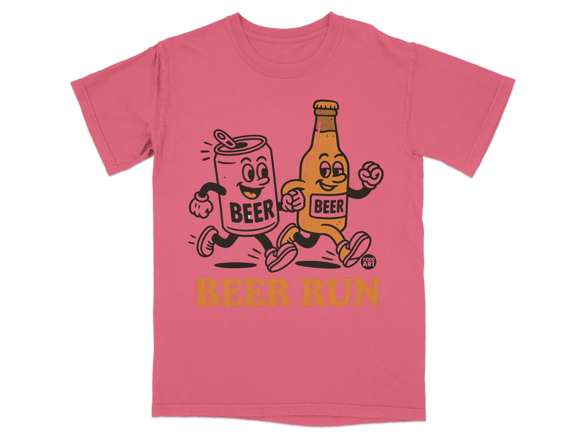 Beer Run Fun Graphic Tee for Beer Lovers