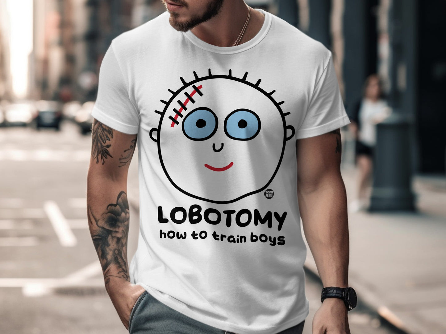Lobotomy How to Train Boys Graphic T-Shirt