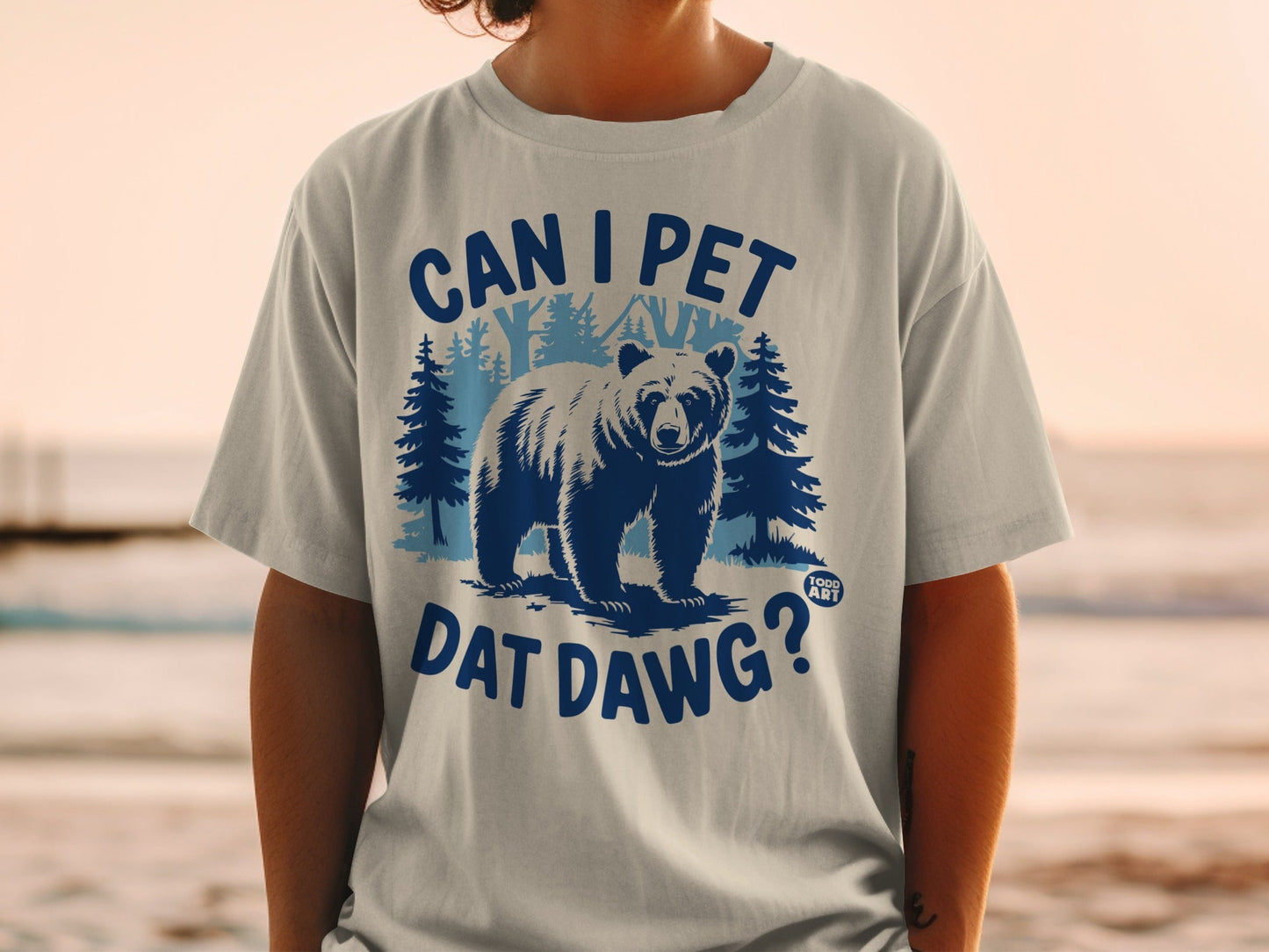 Can I Pet Dat Dawg Funny Graphic T-shirt