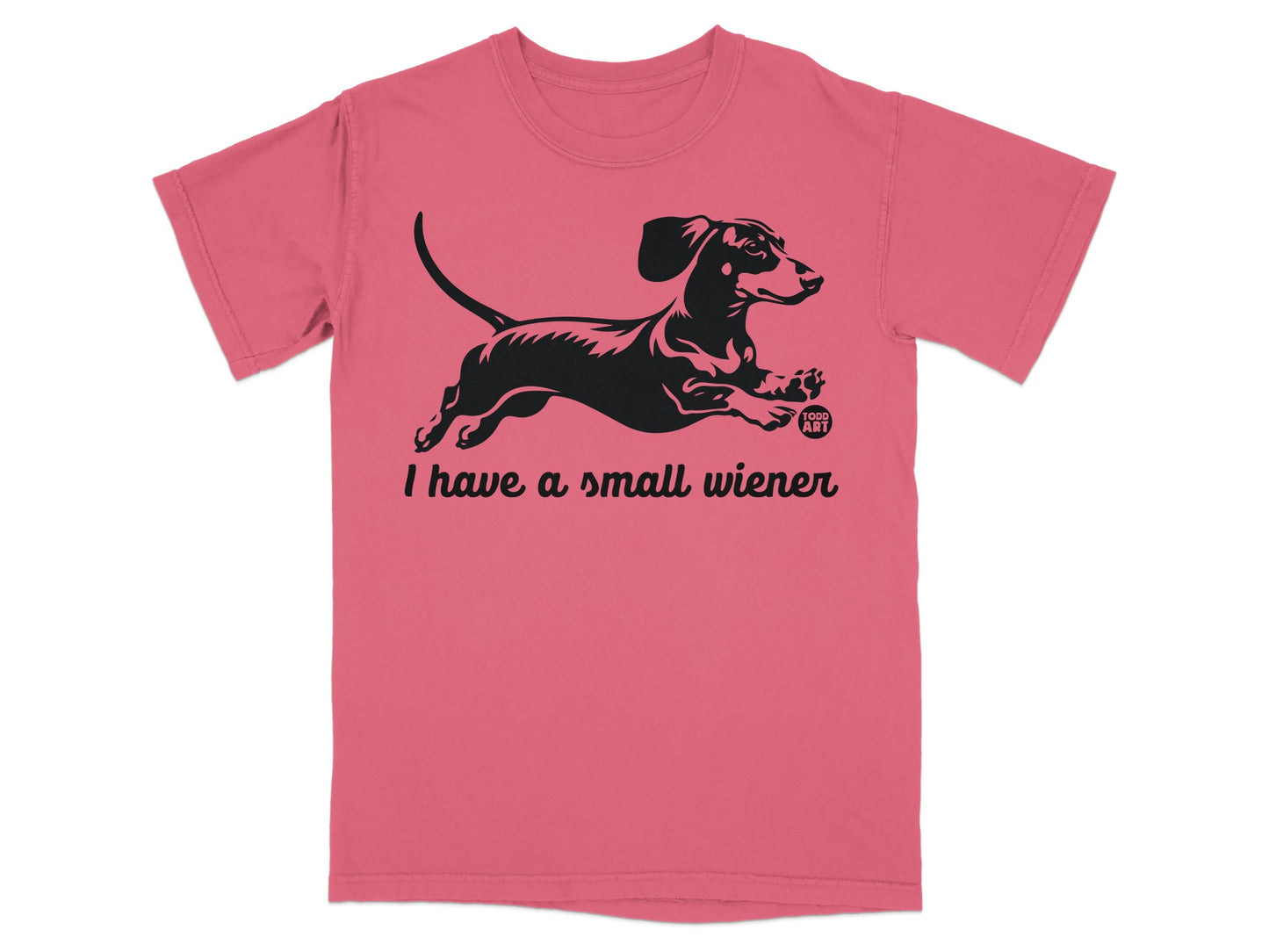 I have a small wiener Dachshund graphic tee product