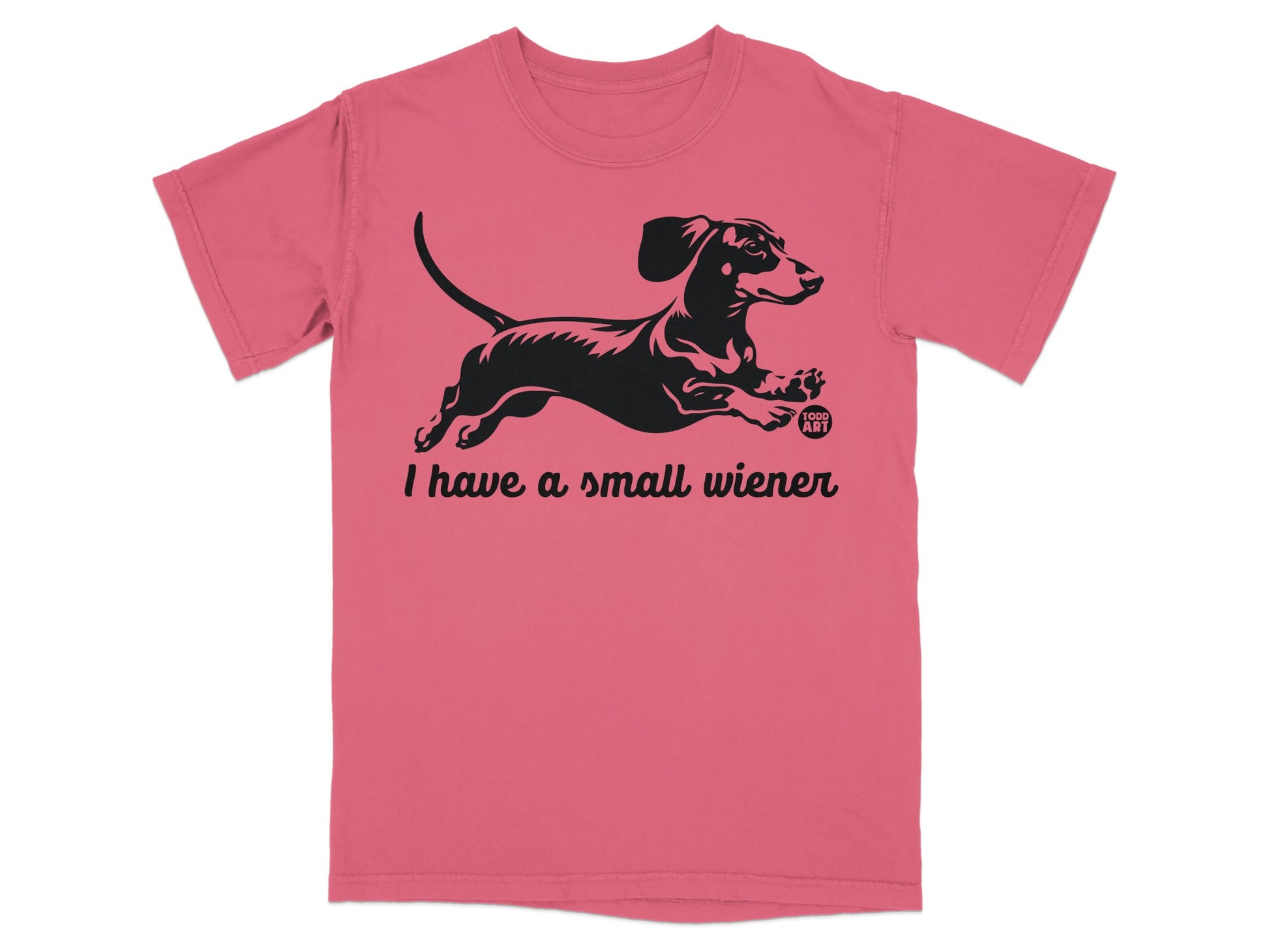 I have a small wiener Dachshund graphic tee product