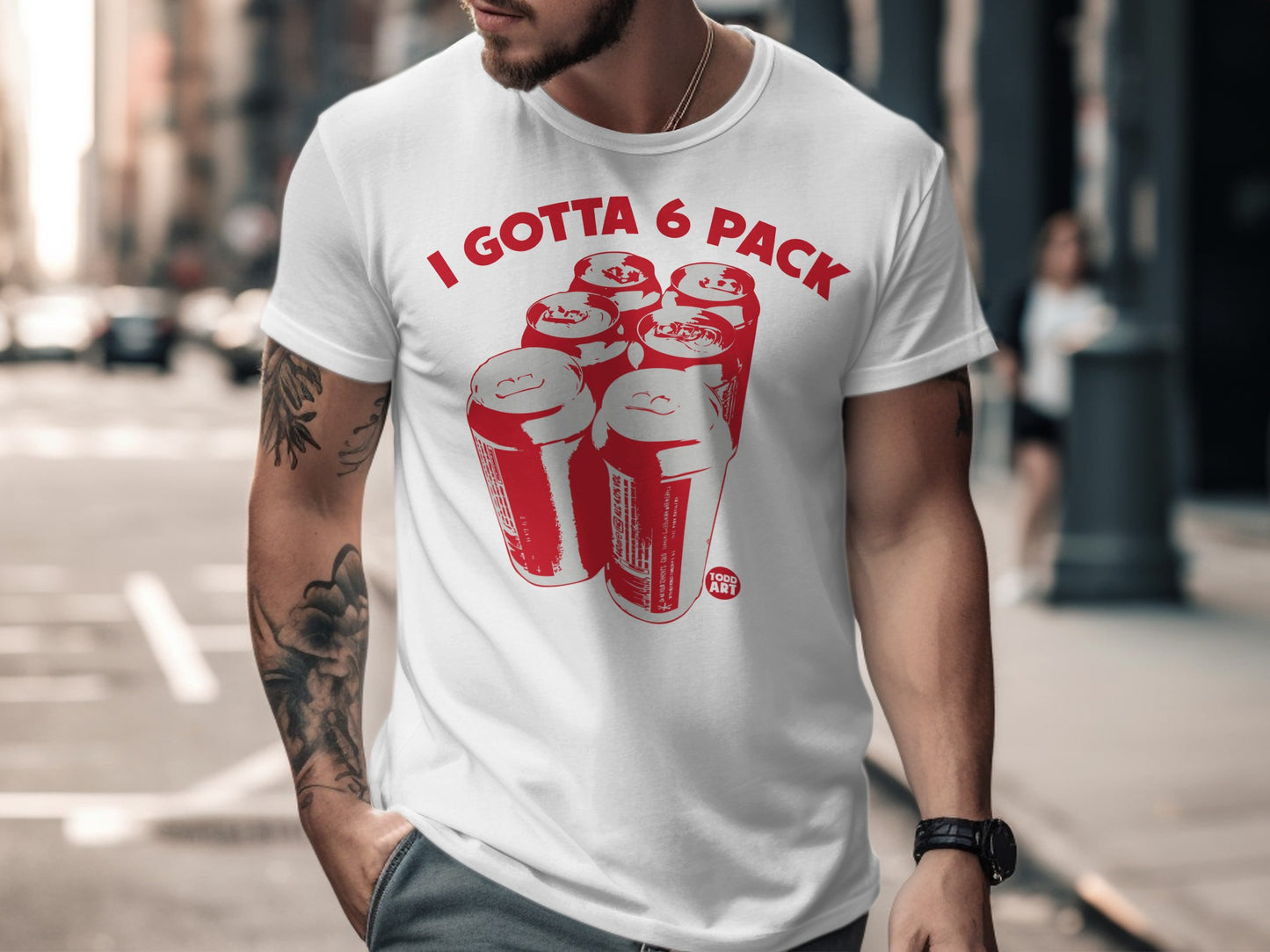 I Gotta 6 Pack Graphic Design Men's T-shirt