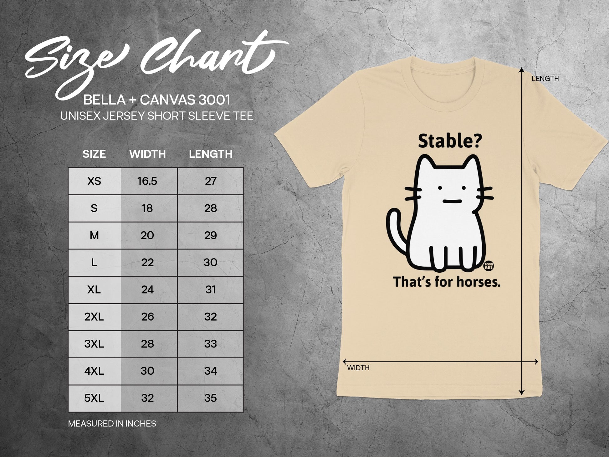Stable? That's for Horses Cat Unisex Jersey Short Sleeve Tee