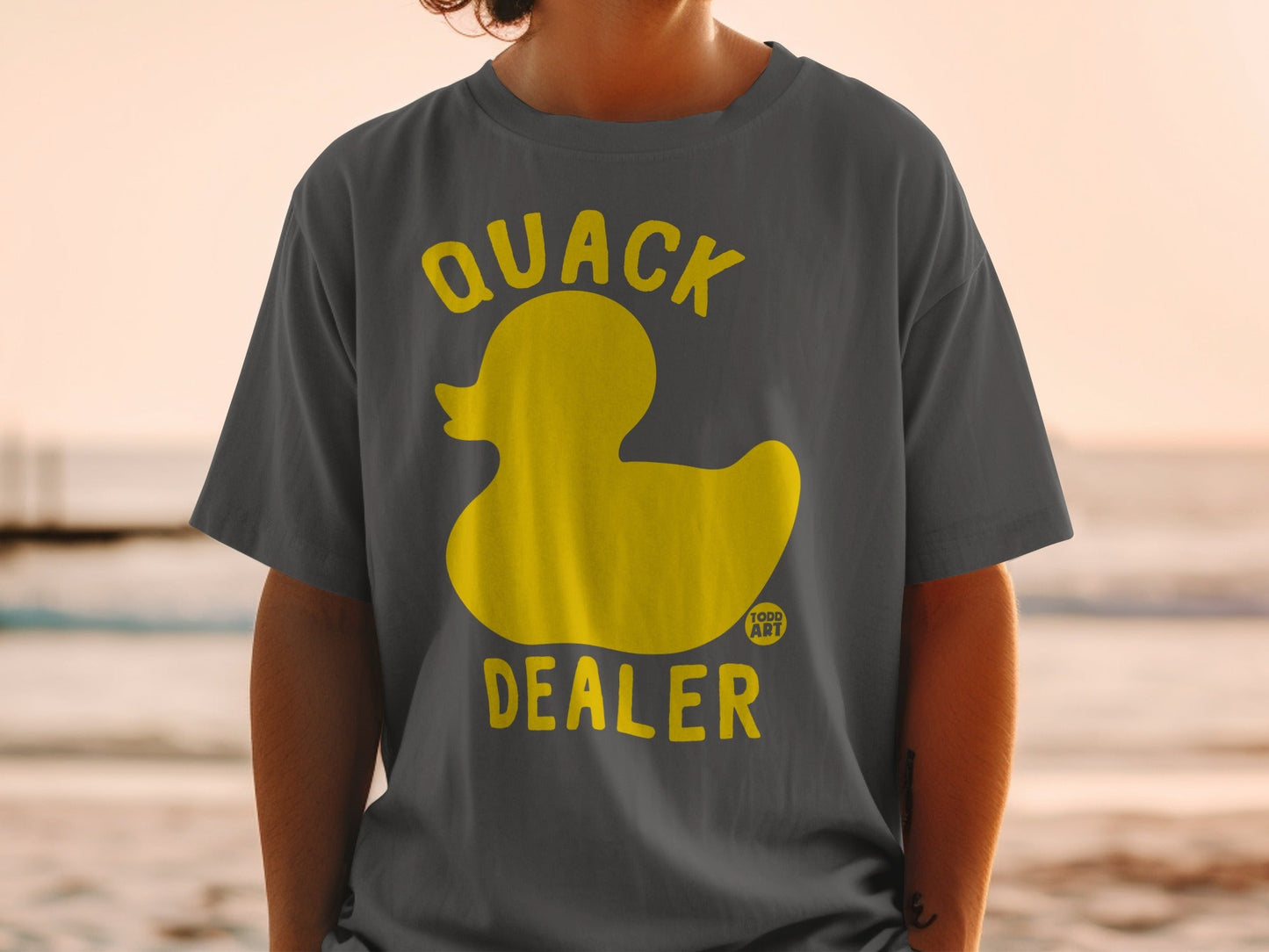Quack Dealer Graphic Tee Fun Duck Print Shirt