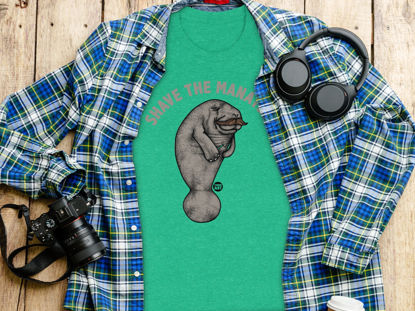 Shave The Manatee Shirt Eco Friendly Graphic product
