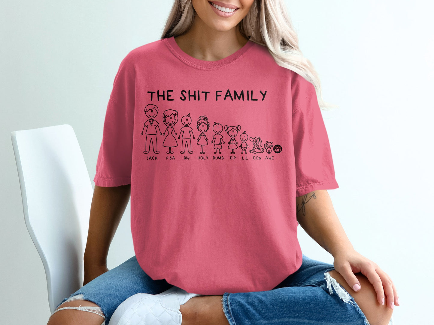THE SHIT FAMILY Funny Family Stick Figures product type