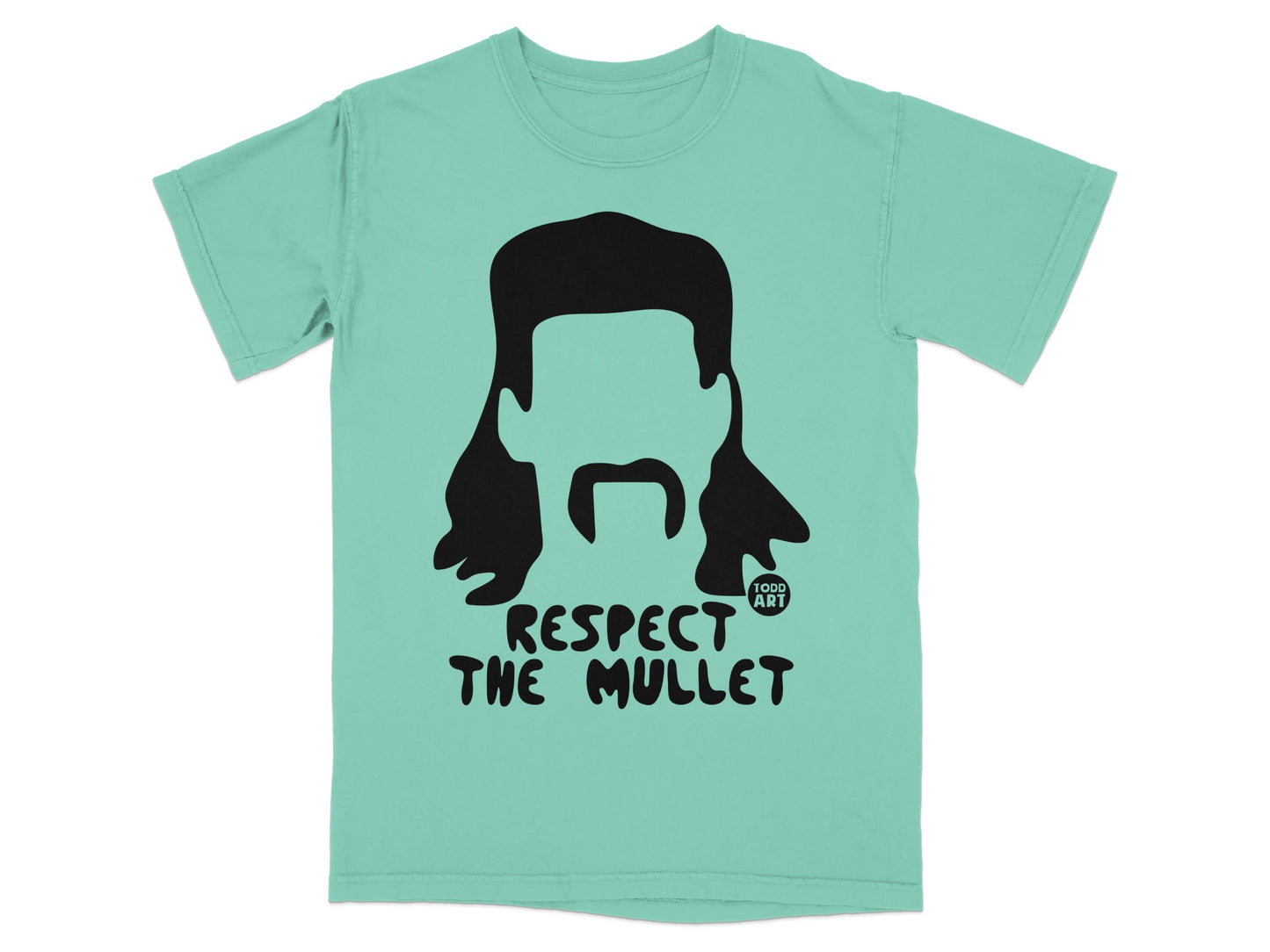 Respect The Mullet Graphic Teal T-Shirt product type