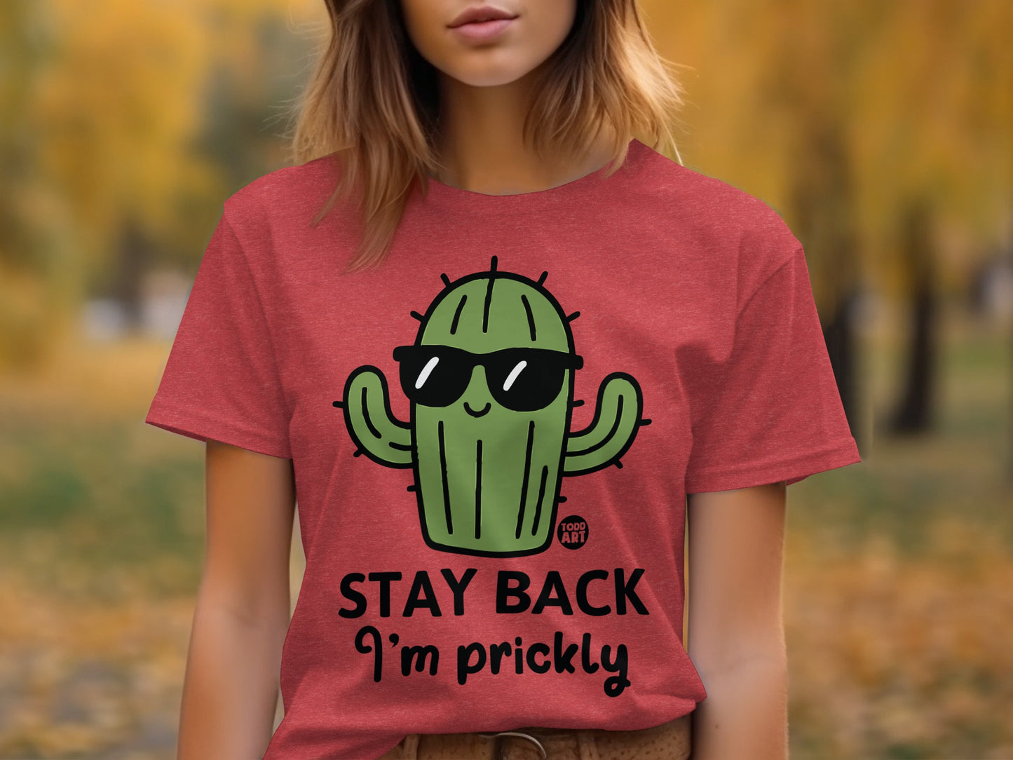 Stay Back I'm Prickly Cactus Graphic T-Shirt
