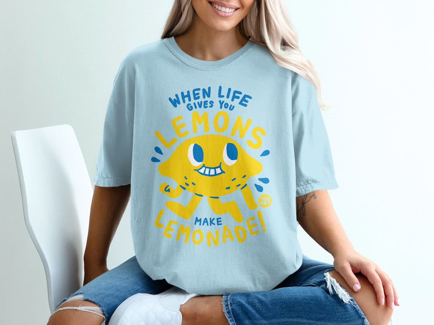 Light Blue When Life Gives You Lemons Lemonade product type
