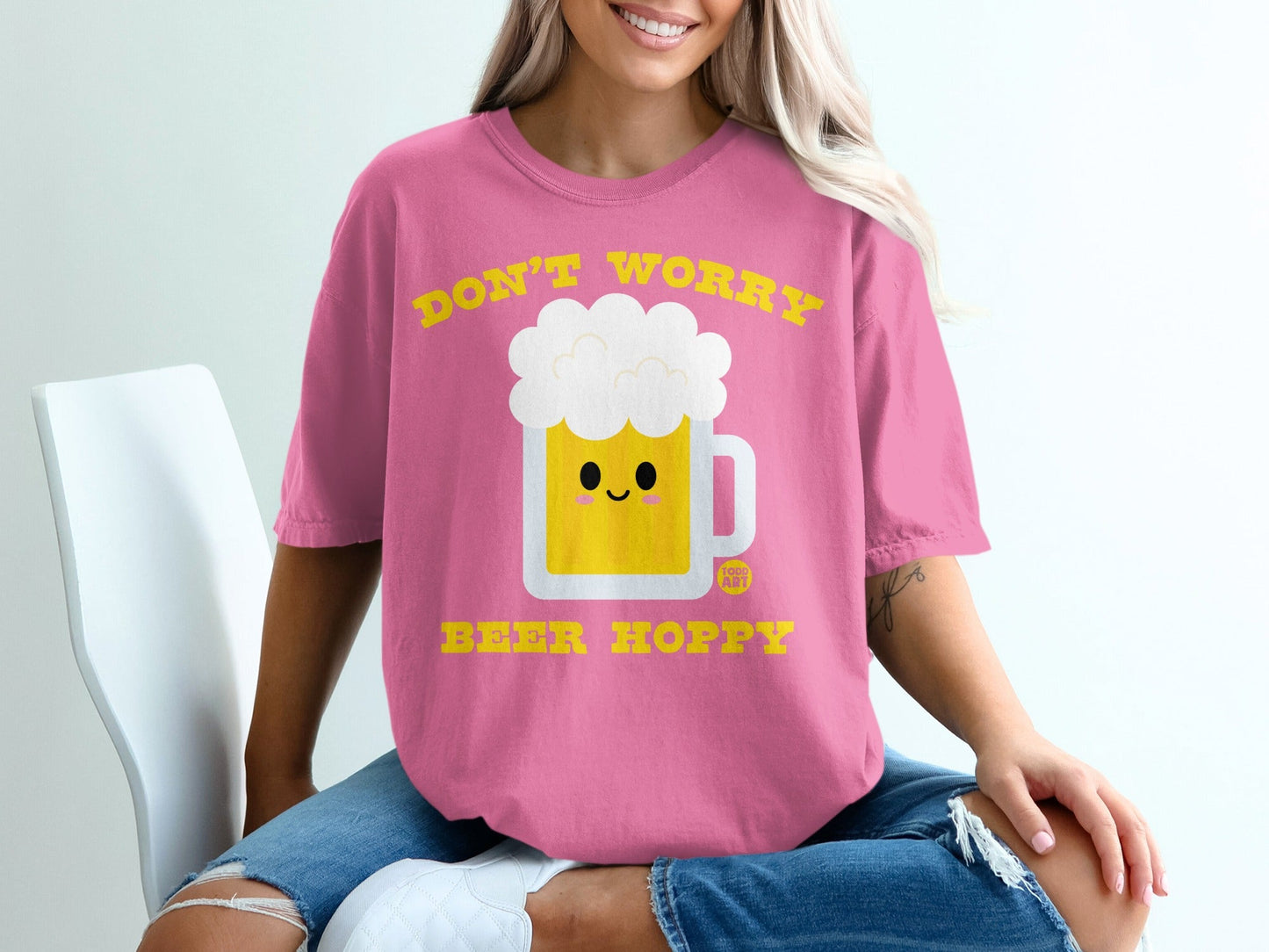 Don't Worry Beer Hoppy Graphic Sweatshirt
