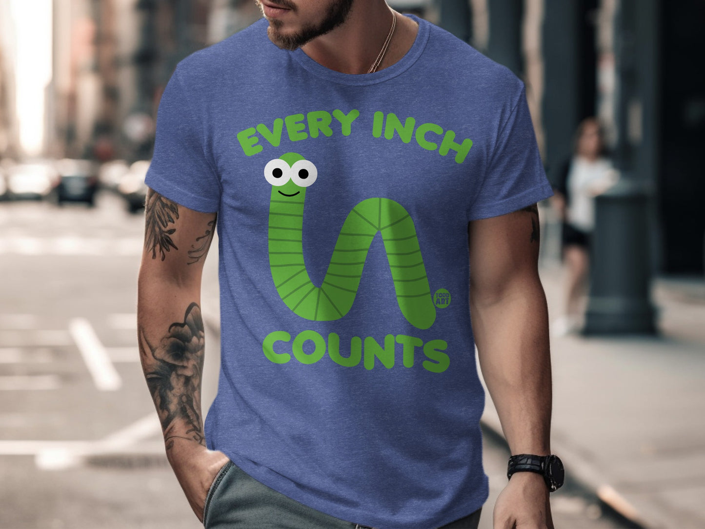 Every Inch Counts Graphic T-Shirt Fun Design