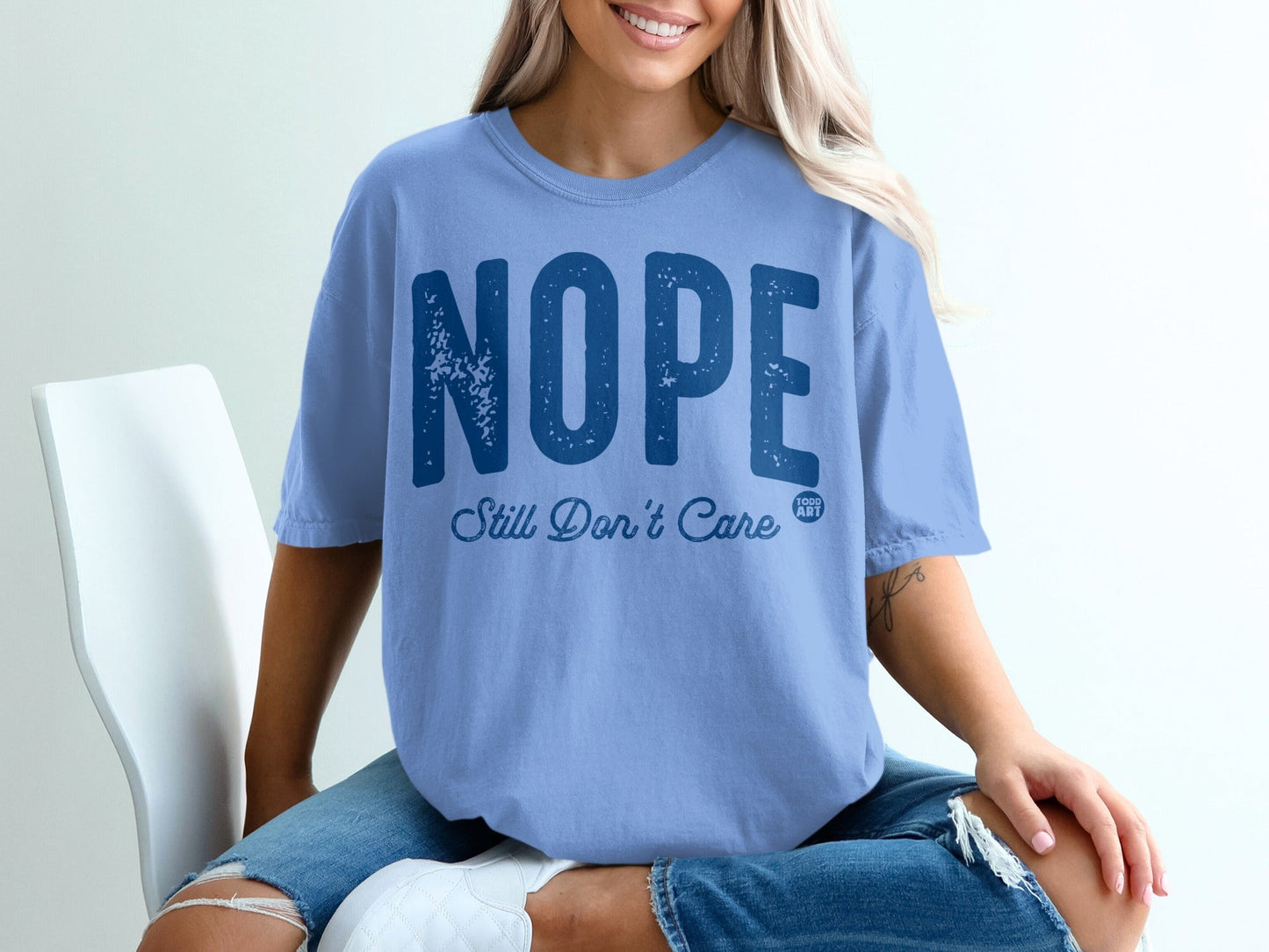 NOPE Still Don't Care Statement Graphic Tee