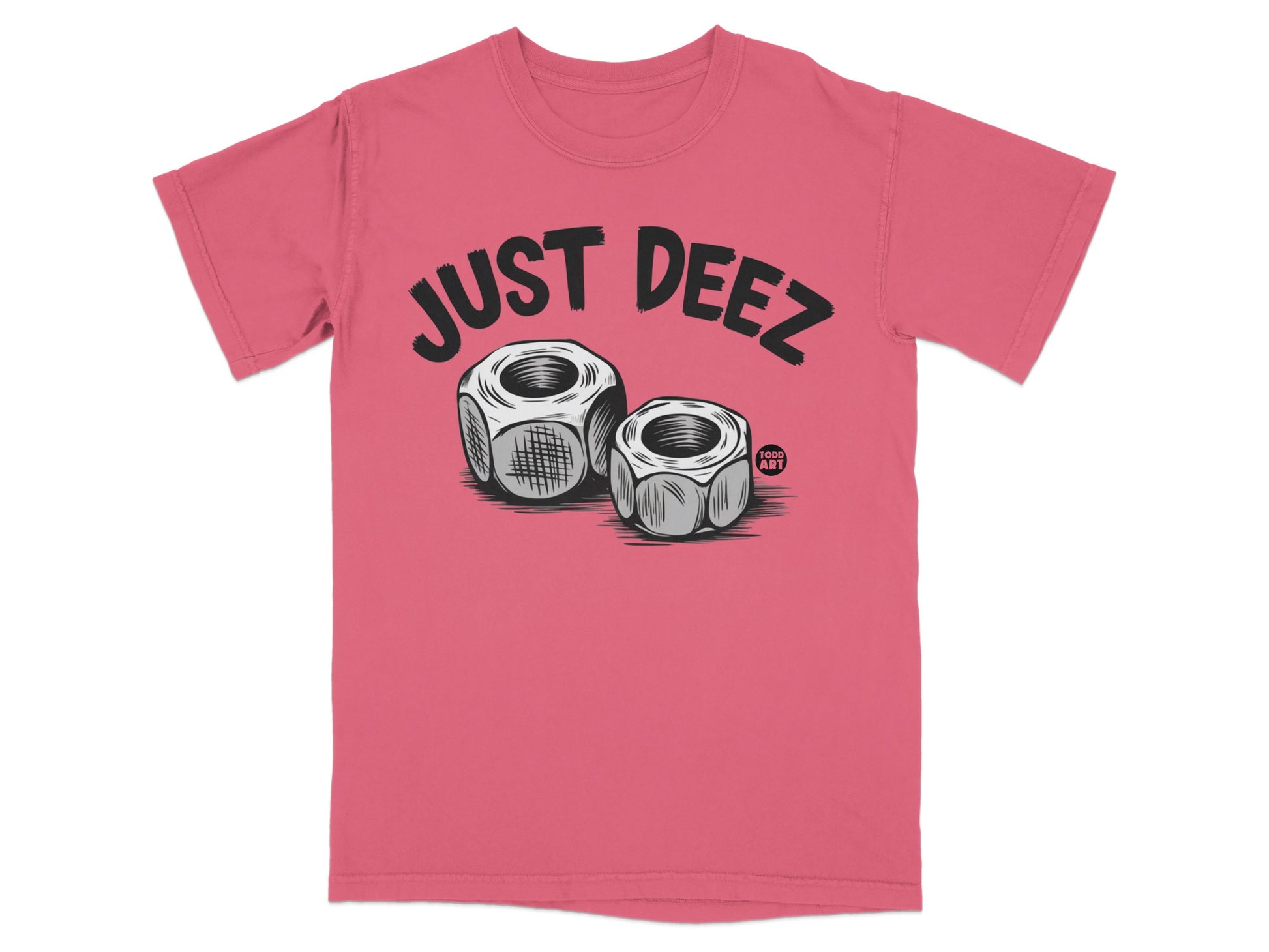 Just Deez Two Hardware Nuts Design Pink product type