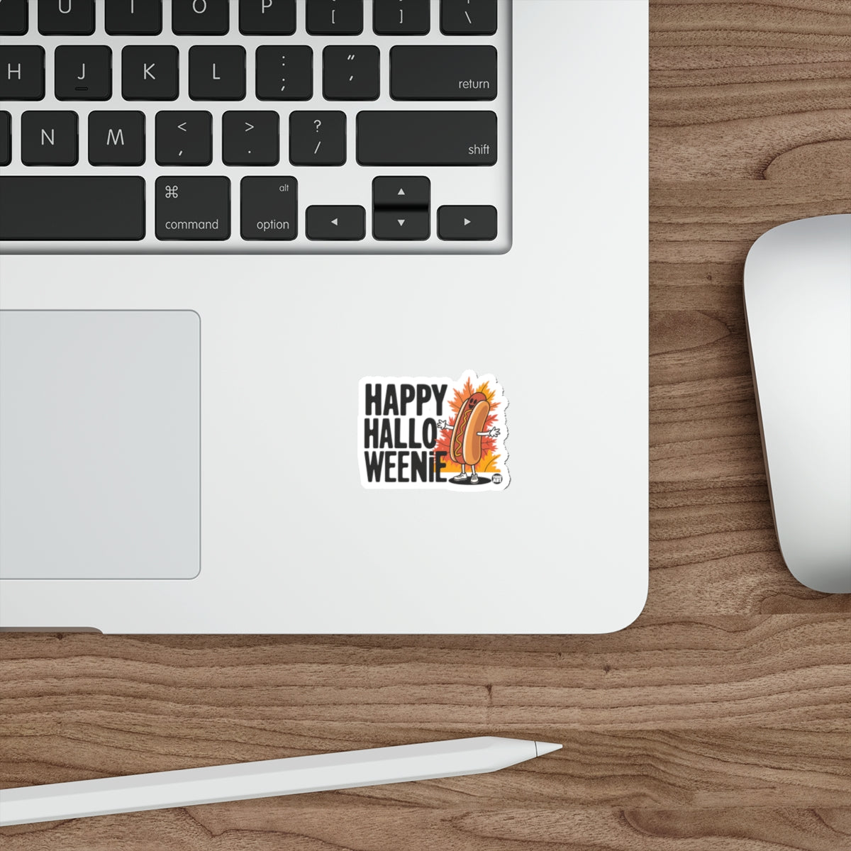 Happy HalloWeenie Sticker Fun Festive Laptop Decoration'