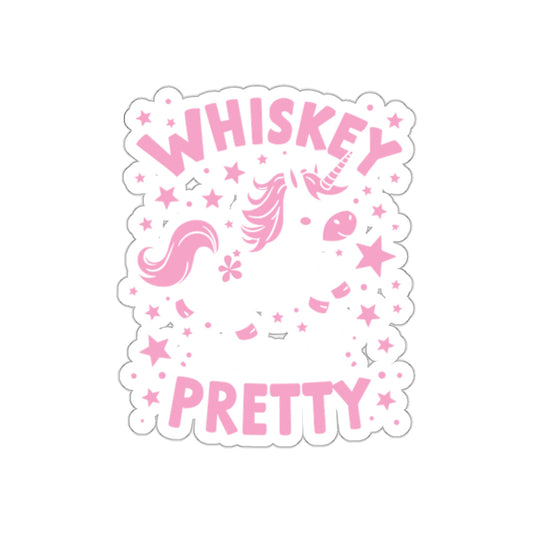 Whiskey Pretty Unicorn Sticker for All Ages