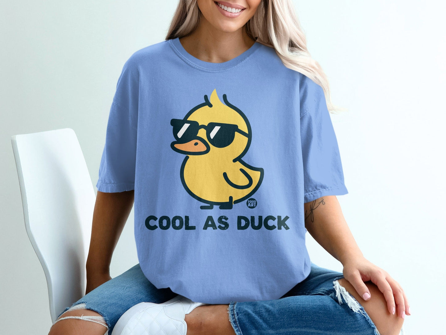 Cool As Duck Graphic Tee Shirt Vintage Style Tee