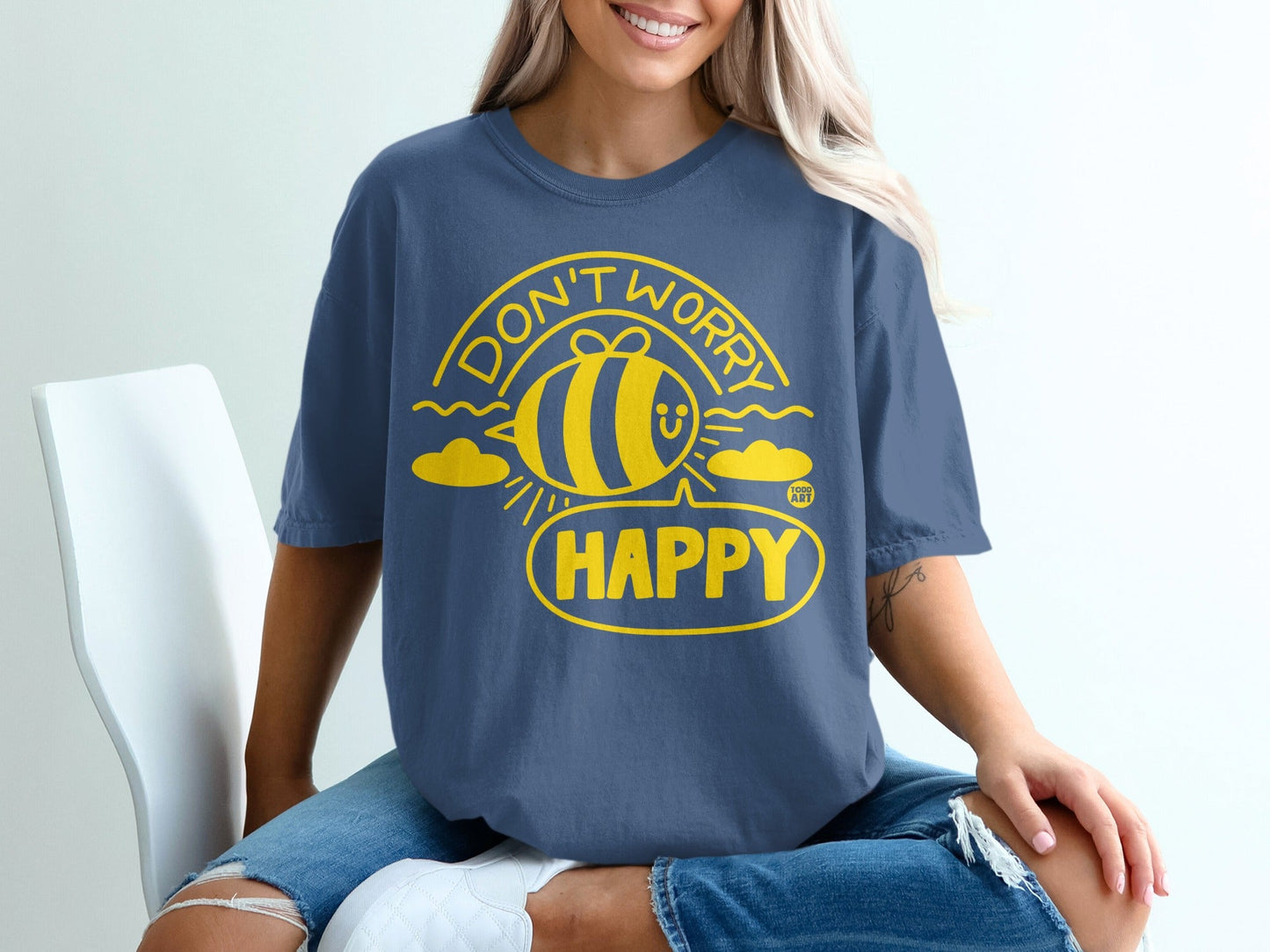Don't Worry Be Happy Graphic Tee Shirt