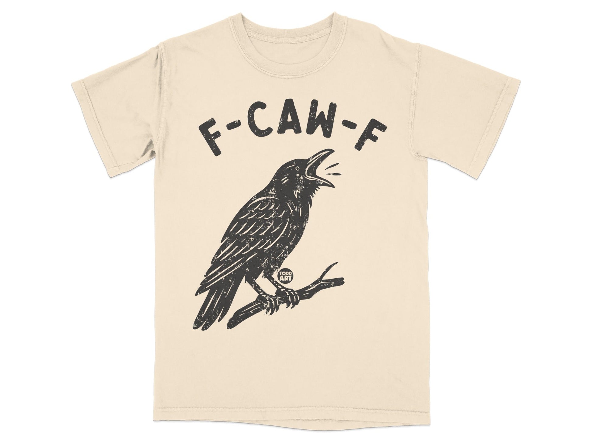 F-CAW-F Crow Design Graphic Tee Shirt