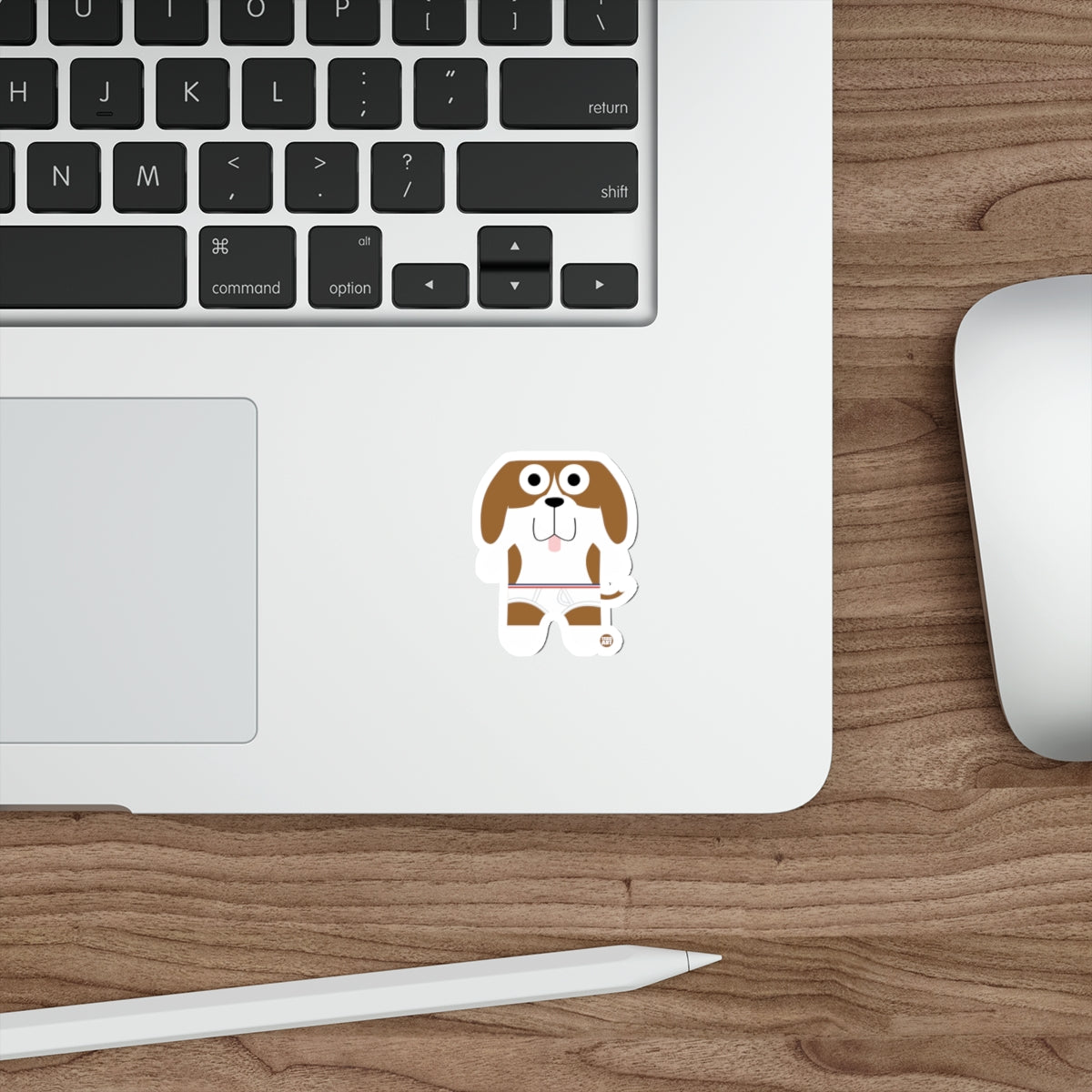 Cute Cartoon Dog Sticker for Laptops and Stationary