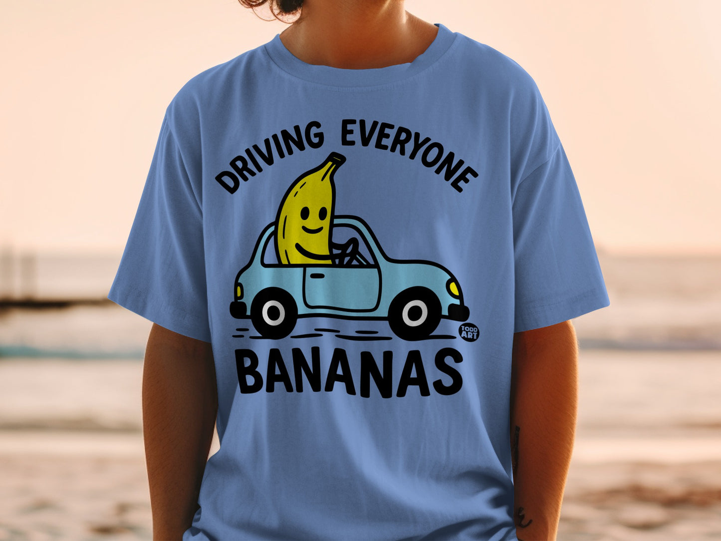 Funny Banana Car Design DRIVING EVERYONE BANANAS product type