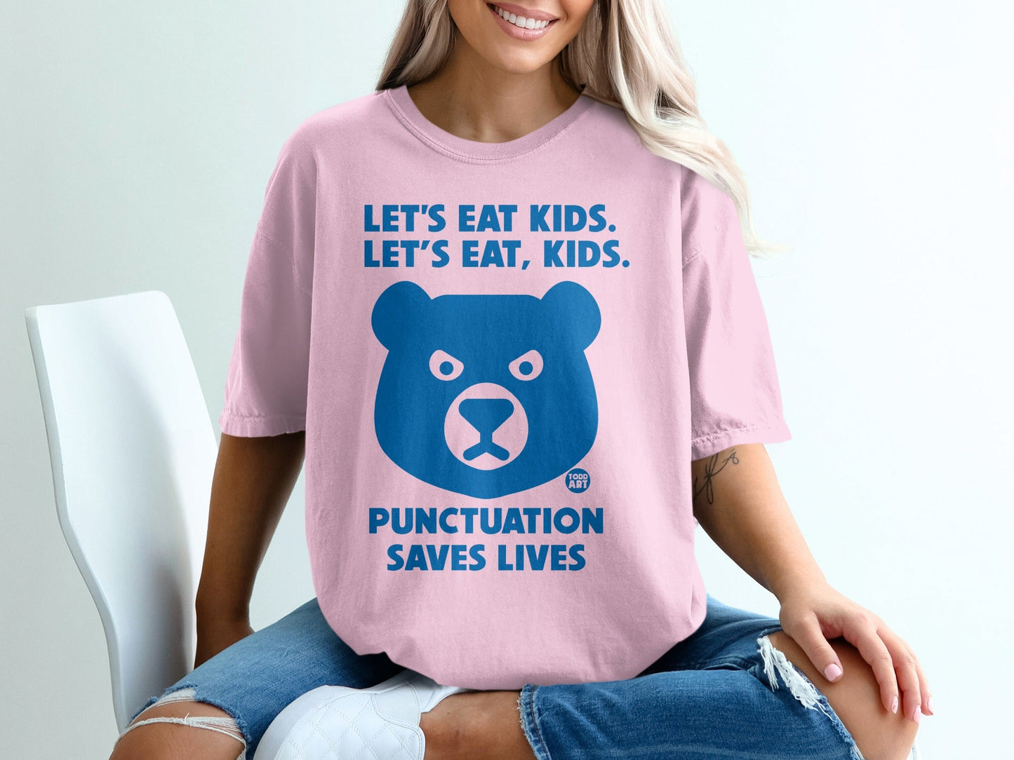 Funny Let's Eat Kids Punctuation Saves Lives T-shirt