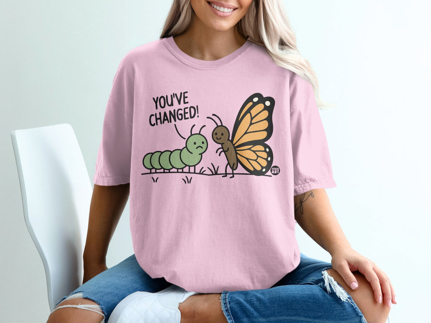 You've Changed Butterfly and Caterpillar T-shirt