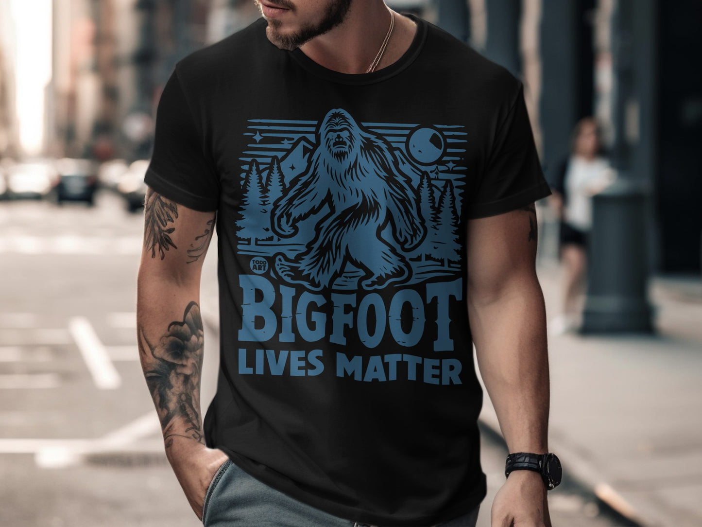 Bigfoot Lives Matter Graphic Tee Shirt for Enthusiasts